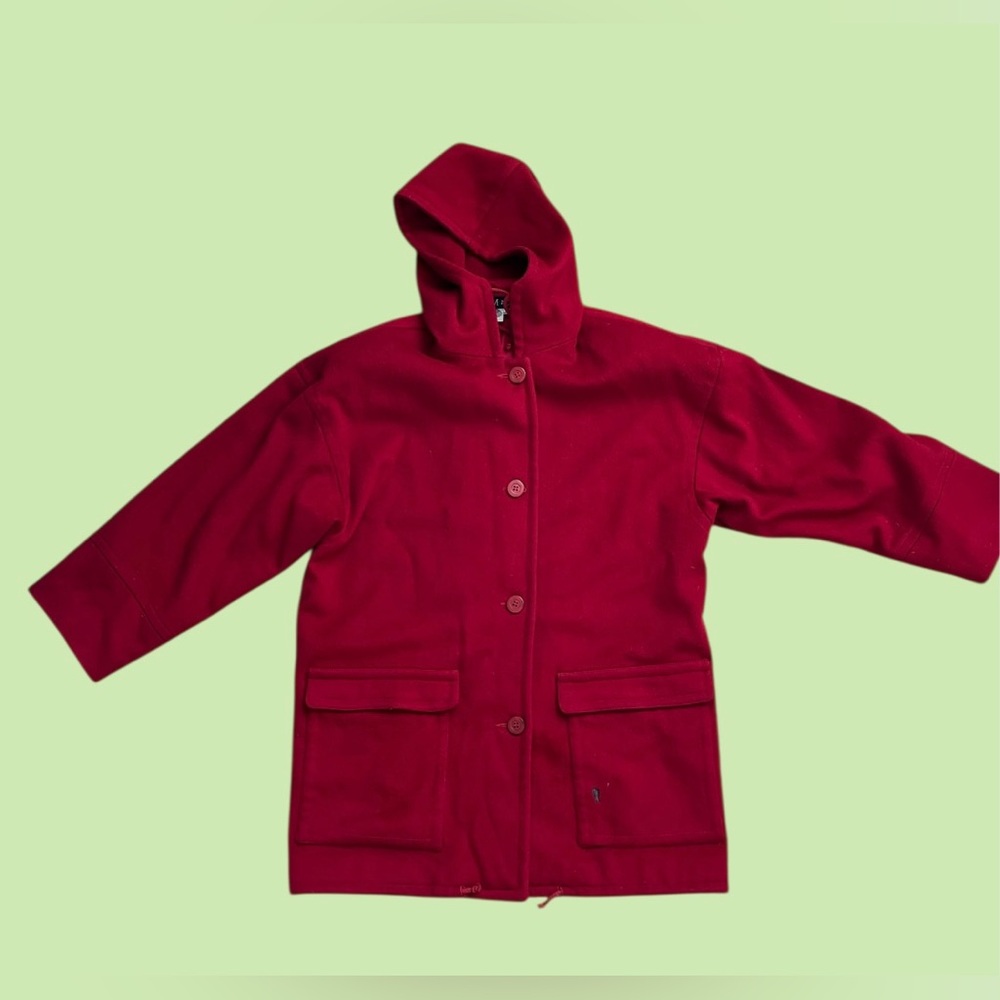 Steve by Searle Red Wool Coat